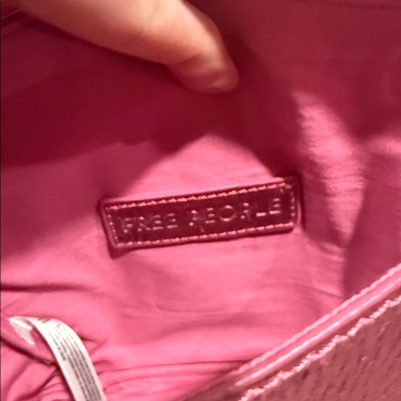 Free People Sabi Metallic Leather Crossbody Bag‎ Sangria Sunrise NWT - Picture 9 of 11